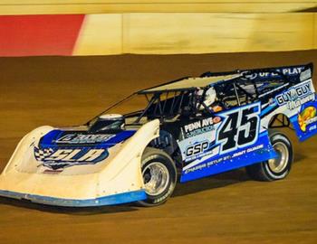 Kyle Hardy hustled to the biggest win of his career on Saturday, Oct. 21 with a $23,000 in Bedford (Pa.) Speedways Keystone Cup in the Sommey Lacey-owned Rocket Chassis. (Jason Walls | wrtspeedwerx.com image)