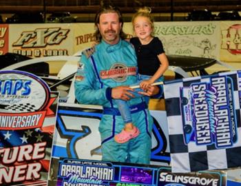 Greg Satterlee claims the Appalachian Mountain Speedweek Championship after his win at BAPS Motor Speedway on June 16.
