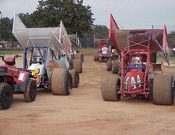 Staging lane at Oklahoma Sports Park