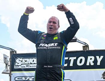 Shane Clanton claimed the $15,000 Hunt the Front Super Dirt Series victory on Sunday, August 18, 2024 at Senoia (Ga.) Raceway. (Simple Moments Photography image)