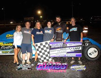 Clay Caldwell won the Modified feature of the Gumbo Nationals at Greenville Speedway on October 5