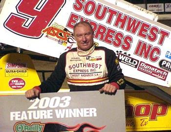 Gary Wright in victory lane