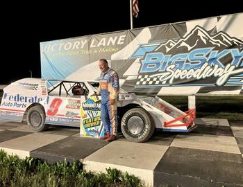 Ken Schrader won the Modified feature on Friday, June 13 at Big Sky Speedway.