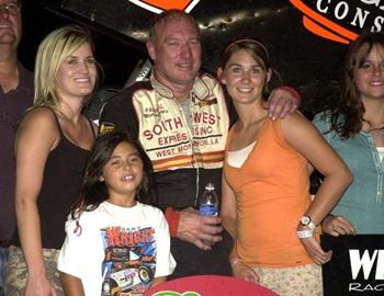 Gary Wright in victory lane