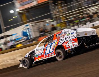 Tom Berry Jr. at Boone Speedway (Boone, IA) during the 2023 Speedway Motors IMCA Super Nationals. (Tyler Hagen Photo)