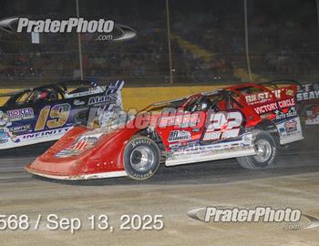 Senoia Raceway (Senoia, GA) – World of Outlaws Real American Late Model Series – Billy Clanton Classic – September 13th, 2025. (PraterPhoto)