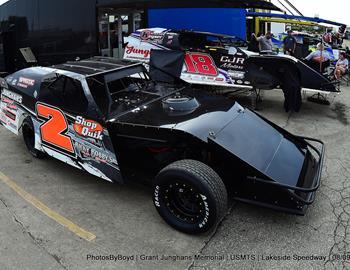 Lakeside Speedway (Kansas City, KS) – United States Modified Touring Series – Grant Junghans Memorial – August 8th-9th, 2024. (Todd Boyd photo)