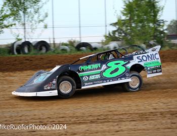 Callaway Raceway (Fulton, MO) – Lucas Oil Midwest Late Model Racing Association – June 7th, 2024. (Mike Ruefer Photo)