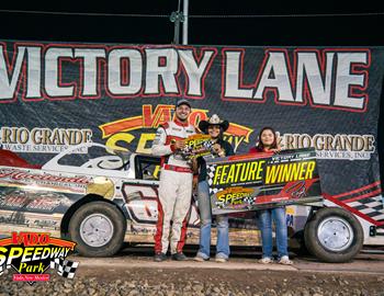 Carlos Ahumada Jr. wins at Vado Speedway Park (Vado, NM) on August 24, 2024. (Vado Speedway Park photo)