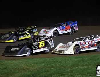 34 Raceway (West Burlington, IA) – Midwest Auto Racing Series (MARS) Late Model Championship – Slocum 50 Weekend – April 18-19, 2025. (Josh James Artwork photo)