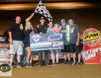 Josh Dietz won the $3,000 top prize in the Toney Tire Pros 40 with American All-Star Late Model Series event Beckley (W.Va.) Motor Speedway on Friday, July 28.