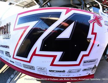 Arrowhead Speedway (Colcord, OK) – World of Outlaws Real American Beer Late Model Series – Sooner State Showdown – August 22nd-23rd, 2025. (Todd Boyd photo)