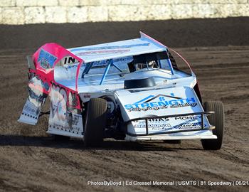 81 Speedway (Park City, KS) – United States Modified Touring Series (USMTS) – 2nd Annual Ed Gressel Memorial – June 21-22, 2024. (Todd Boyd photo)