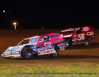 Nevada Speedway (Nevada, MO) – USRA Heartland Modified Tour (HMT) – August 17, 2024. (Todd Boyd photo)