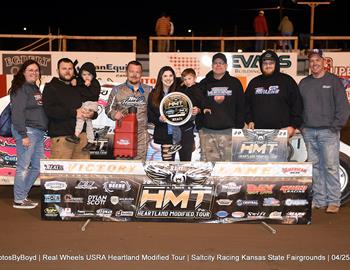 Salt City Racing at Kansas State Fairgrounds (Hutchinson, KS) – USRA Heartland Modified Tour (HMT) – April 25, 2025. (Todd Boyd photo)