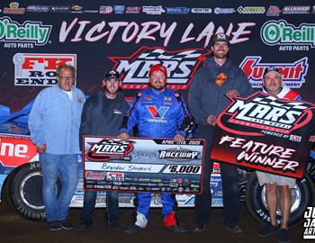 Cedar County Raceway (Tipton, IA) – MARS Late Model Championship Series – Hawkeye Land 40 – April 17th, 2025. (Josh James Artwork)