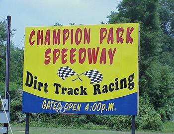Champion Park Speedway entrance