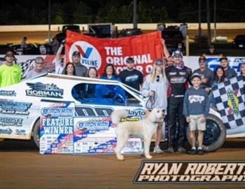 Blake Brown scored the Brucebilt Iron-Man Modified Series victory at Ponderosa Speedway on Friday, August 4.