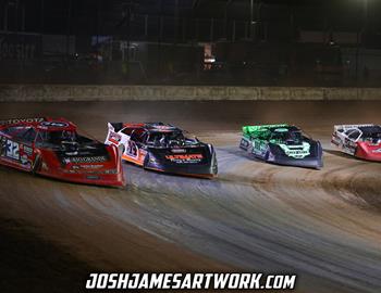 Volusia Speedway Park (De Leon Springs, FL) – World of Outlaws Case Late Model Series – Federated DIRTcar Nationals – February 12th-17th, 2024. (Josh James Artwork)