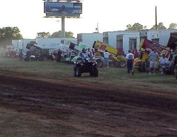 Pit area at 67 Texarkana Speedway