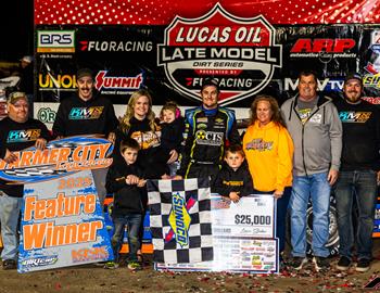 Farmer City Raceway (Farmer City, IL) – Lucas Oil Late Model Dirt Series – Farmer City 74 – May 11th, 2025. (Heath Lawson photo)