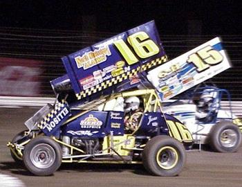 Dewayne Prince (16) with nose wing problems and Sam Hafertepe, Jr. (15)