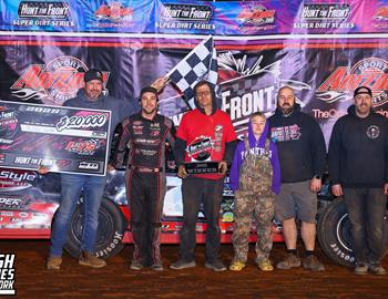 I-75 Raceway (Sweetwater, TN) – Hunt the Front Super Dirt Series – Championship Kickoff – March 8th, 2025. (Josh James Artwork)