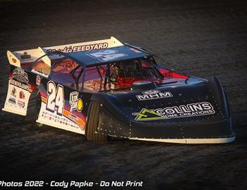 Bill Leighton Jr. pocketed $2,556 for his Friday night win in the Bob Walker Memorial at I-80 Speedway (Greenwood, Neb.)