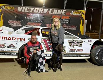 David Pangrazio picked up the RUSH Late Model Series win at Eriez Speedway (Erie, Pa.) on Sunday, June 4.