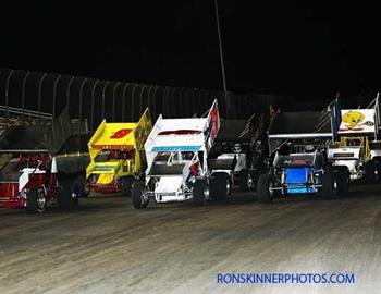 The three-wide salute at Houston Raceway Park