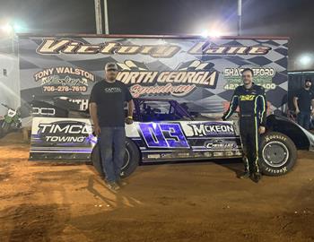Dante Curtis won the Late Model division at North Georgia Speedway on April 19.
