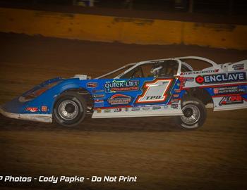 Tyler Peterson wins at I-94 emr Speedway on May 4.