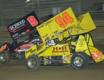 Gary Wright (9) and Wayne Johnson (94)