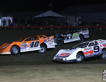 Farmer City Raceway (Farmer City, IL) – World of Outlaws Late Model Series – Illini 100 – April 11th-12th, 2025. (Josh James Artwork)