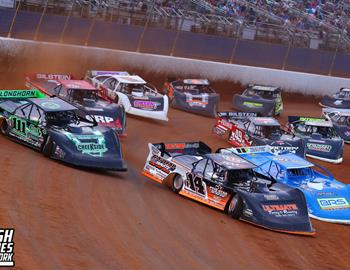 The Dirt Track at Charlotte (Concord, N.C.) – World of Outlaws Case Late Model Series – World Finals – November 6th-9th, 2024. (Josh James Artwork)