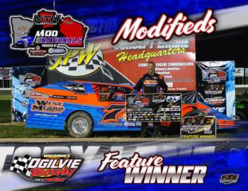 Shane Sabraski was the big winner in the Saturday, May 26 Mod Nationals victory at Ogilvie (Minn.) Raceway.