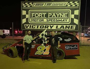 Jake Stone wins at Fort Payne Speedway on June 15