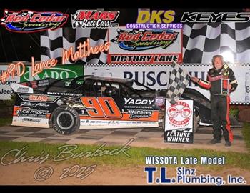 Lance Matthees is still chasing checkers at 69 years young after winning at Red Cedar Speedway on May 23. 