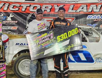 Dustin Henigan won the Inaugural Factory Stock Spring Nationals at Boothill Speedway on May 31