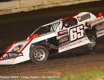 Carlos Ahumada Jr. at speed during the 2024 campaign. (Cody Papke photo)