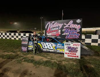 Josh Jacoby triumphantly returned to the drivers seat after over a year away with a victory in the 358 Semi Late Model special at Hidden Valley Speedway (Clearfield, Pa.).