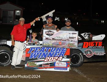 Central Missouri Speedway (Warrensburg, MO) – Malvern Bank West Series – Cliff Harris Memorial – May 18th, 2024. (Mike Ruefer Photo)