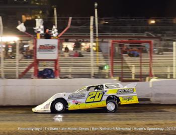 Huset’s Speedway (Brandon, SD) – Repairable Vehicles.com Tri-State Series – Ben Nothdurft Memorial – July 16th, 2024. (Todd Boyd photo)