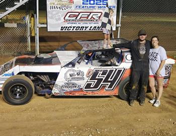 Dillan Daniels won at North Alabama Speedway on July 5.