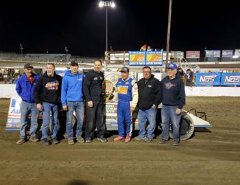 Ken Schrader won the Modified feature at Federated Auto Parts Raceway at I-55 on April 3, 2021.