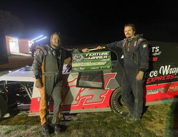 Landon Meilke won at Old No 1 Speedway during the Modified feature