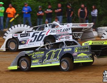 Spoon River Speedway (Lewiston, IL) – Midwest Auto Racing Series (MARS) Late Model Championship – Gary Cook Jr. Memorial – May 25, 2025. (Josh James Artwork photo)