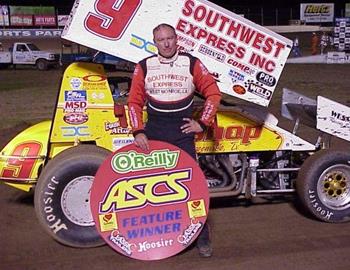 Gary Wrigth in victory lane at Memphis Motorsports Park