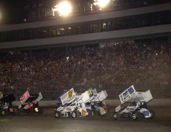 The feature event goes green in front of a packed house