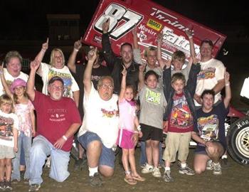 Brian McClelland and company celebrate the 2007 ASCS Sooner Region championship